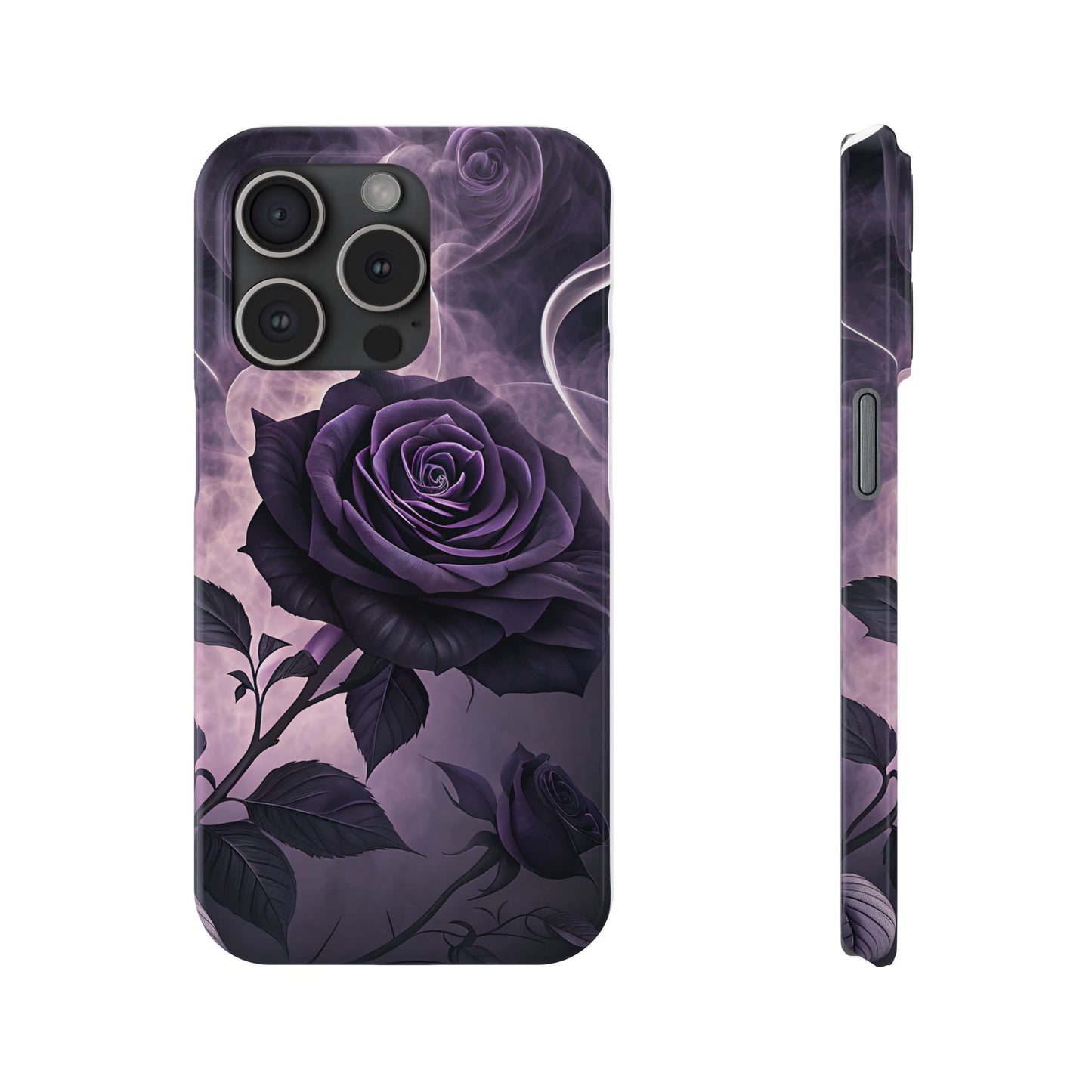 Elegant Purple Rose Phone Cases, Stylish Slim Cases for Flower Lovers, Floral Accessories, Birthday Gifts, Unique Phone Covers