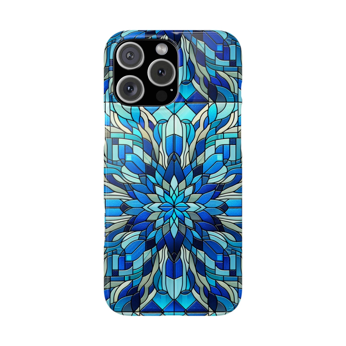 Stained Glass Slim Phone Cases, Floral Phone Covers, Unique Gifts, Artistic Phone Skins, Smartphone Accessories, Stylish Cases