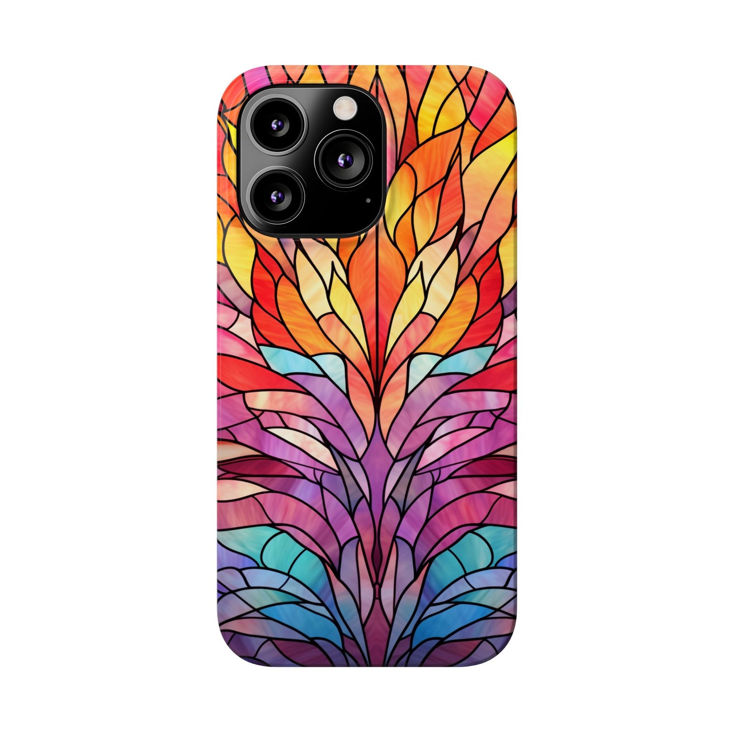 Vibrant Floral Slim Phone Cases, Colorful Smartphone Cover, Artistic Phone Skin, Unique Gift for Her, Nature-Inspired Accessory