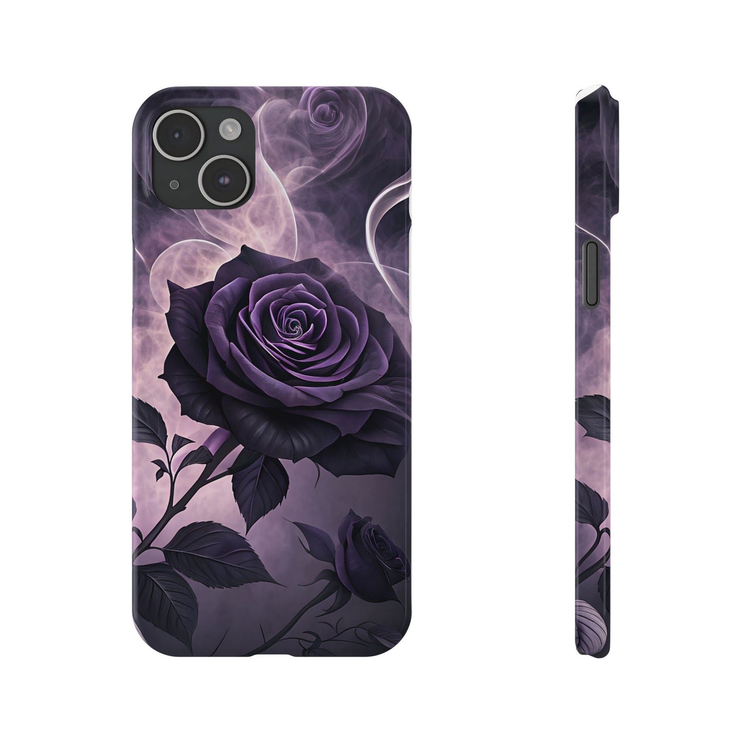 Elegant Purple Rose Phone Cases, Stylish Slim Cases for Flower Lovers, Floral Accessories, Birthday Gifts, Unique Phone Covers