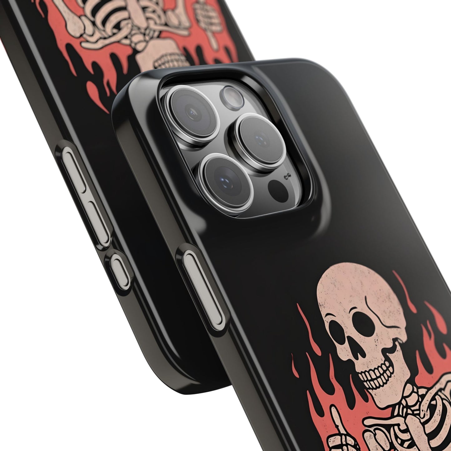 Skeleton It's Fine Phone Case, Slim Phone Cover, Halloween Gift, Gothic Style, Quirky Phone Accessories, Unique Slim Cases