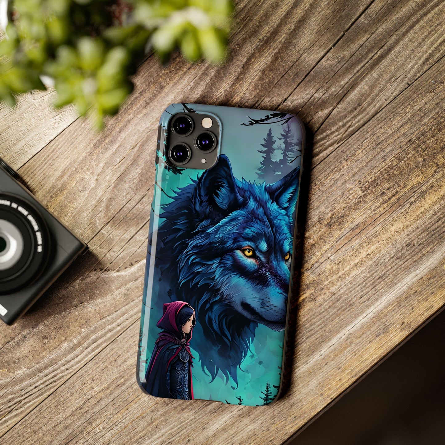 Enchanted Wolf Phone Case - Slim, Stylish Protection for Animal Lovers, Perfect for Gifts & Nature Enthusiasts, Unique Art Design