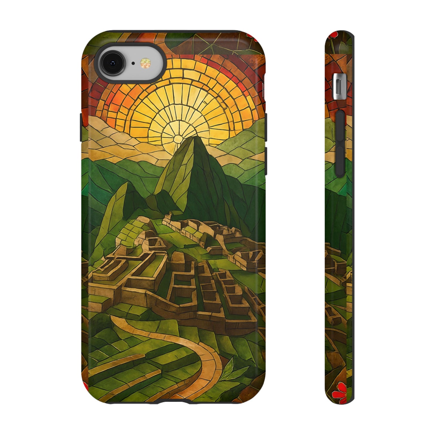 Inca Ruins Tough Phone Case - Machu Picchu Landmark Design, Historic Peru Travel Aesthetic Compatible with iPhone, Galaxy, and Google Phones