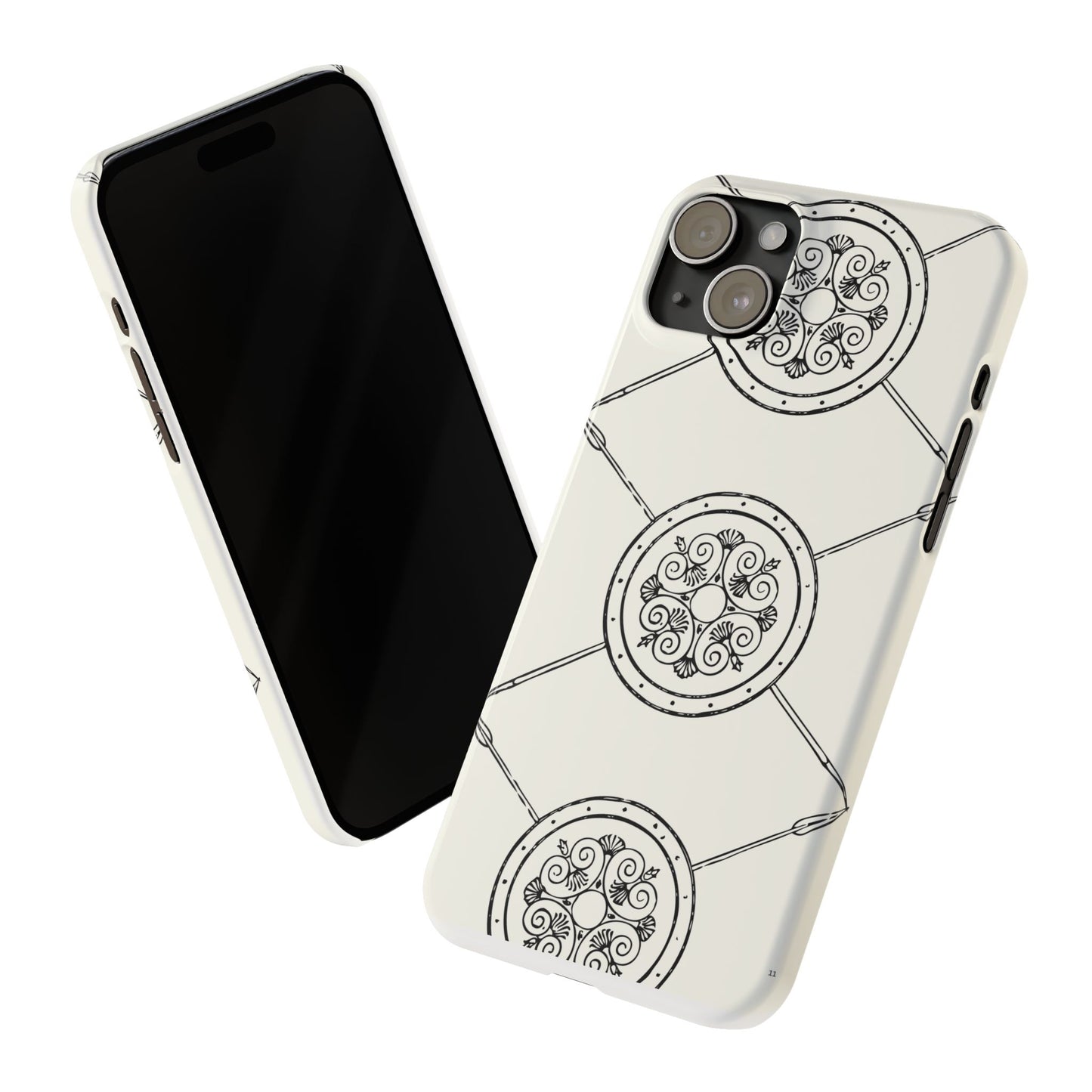 Celtic Pattern Slim Phone Case, St Patrick Design Phone Cover, Irish Heritage Art Compatible with iPhone 17, 16, 15, 14, 13, 12, 11