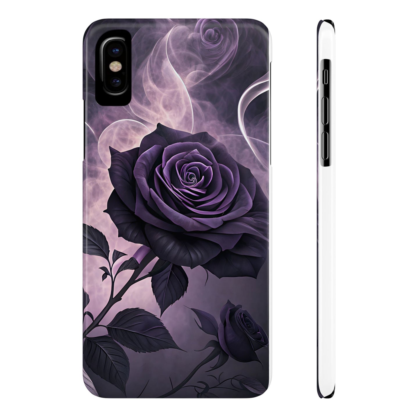 Elegant Purple Rose Phone Cases, Stylish Slim Cases for Flower Lovers, Floral Accessories, Birthday Gifts, Unique Phone Covers