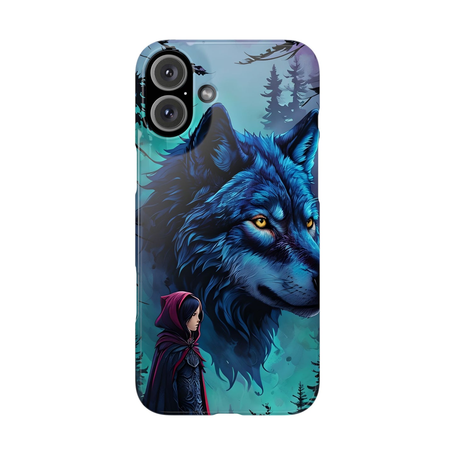 Enchanted Wolf Phone Case - Slim, Stylish Protection for Animal Lovers, Perfect for Gifts & Nature Enthusiasts, Unique Art Design