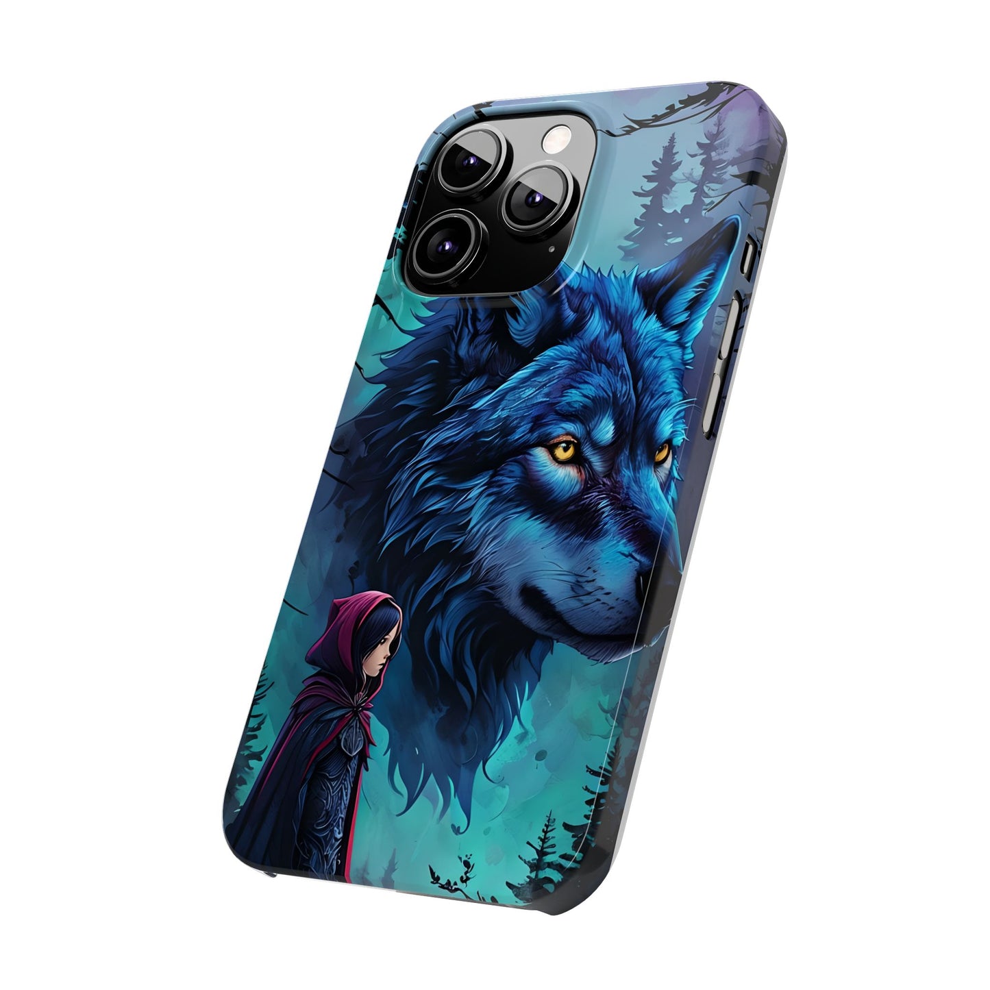 Enchanted Wolf Phone Case - Slim, Stylish Protection for Animal Lovers, Perfect for Gifts & Nature Enthusiasts, Unique Art Design