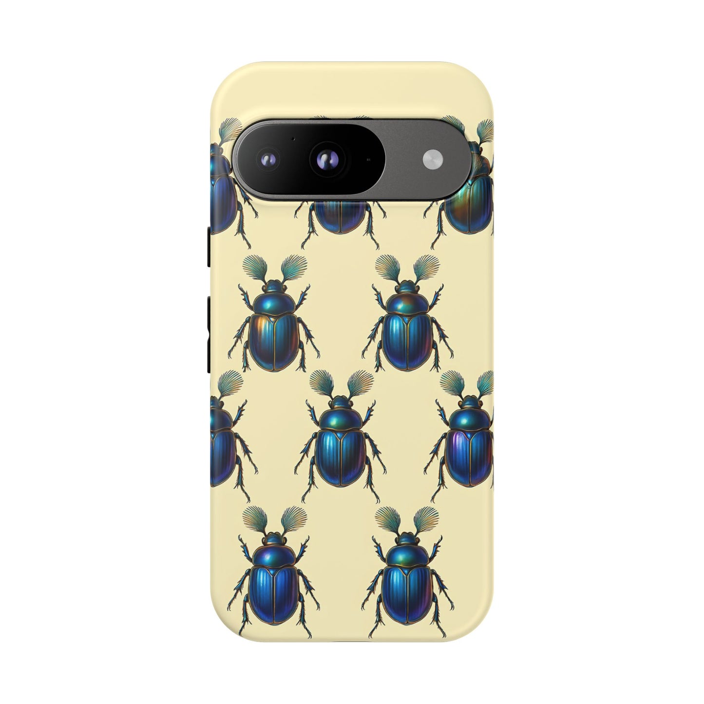 Beetle Tough Phone Case - Nature-Inspired Insect Art, Vintage Bug Pattern Design, Compatible with iPhone, Galaxy, and Google Phones