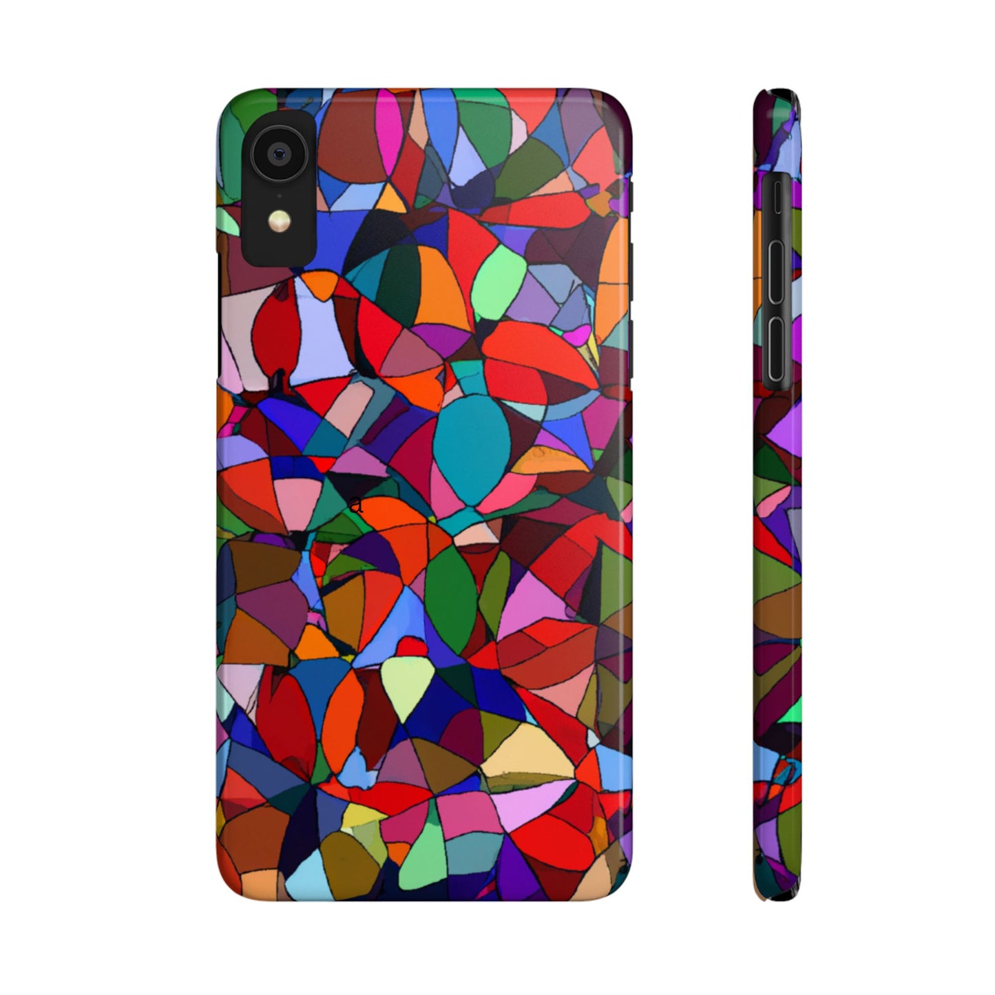 Colorful Stained Glass Modern Abstract- Colorful Art, Stylish Accessory, Fun Gift, Unique Design, Phone Protection