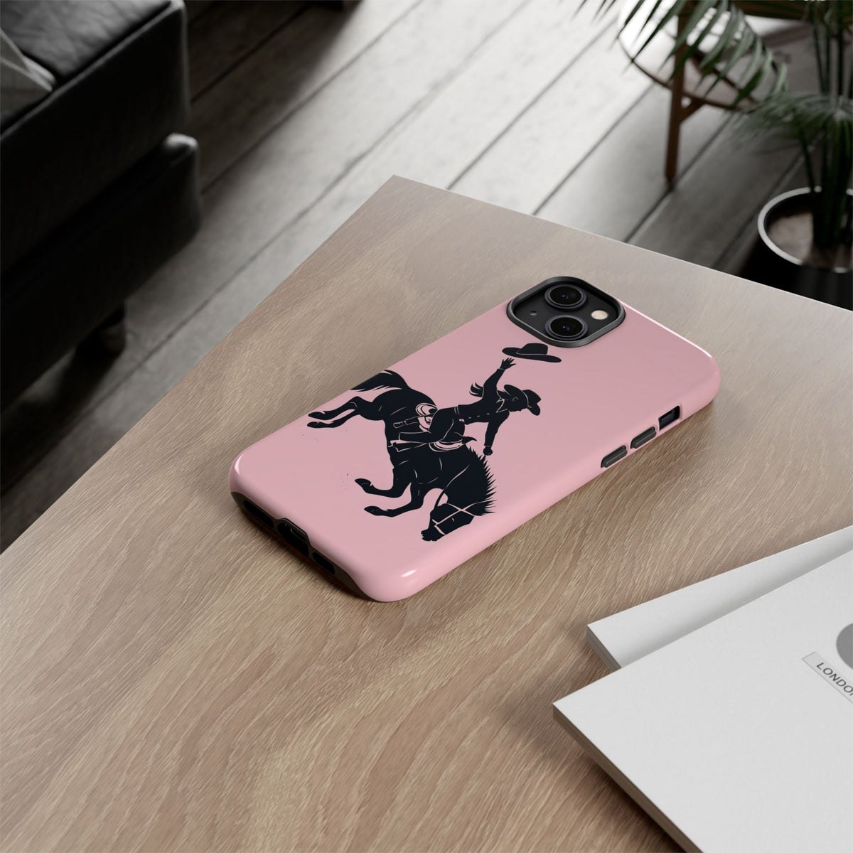Rodeo Cowboy Tough Phone Case, Western Cowgirl Country Cover Compatible with iPhone 17, 16, 15, 14, 13, Galaxy, Google