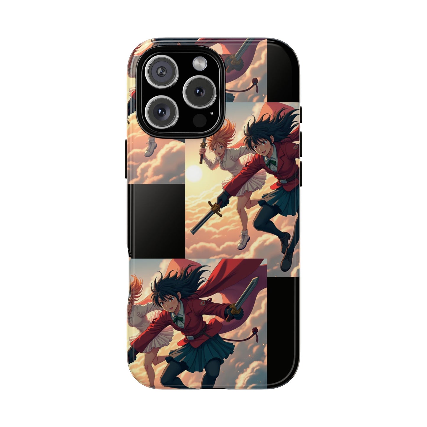 Anime Girl Phone Case, iPhone, Google Pixel and Galaxy, Cool Anime Case for Teens, Otaku Gift, Fantasy Art Aesthetic Phone Cover