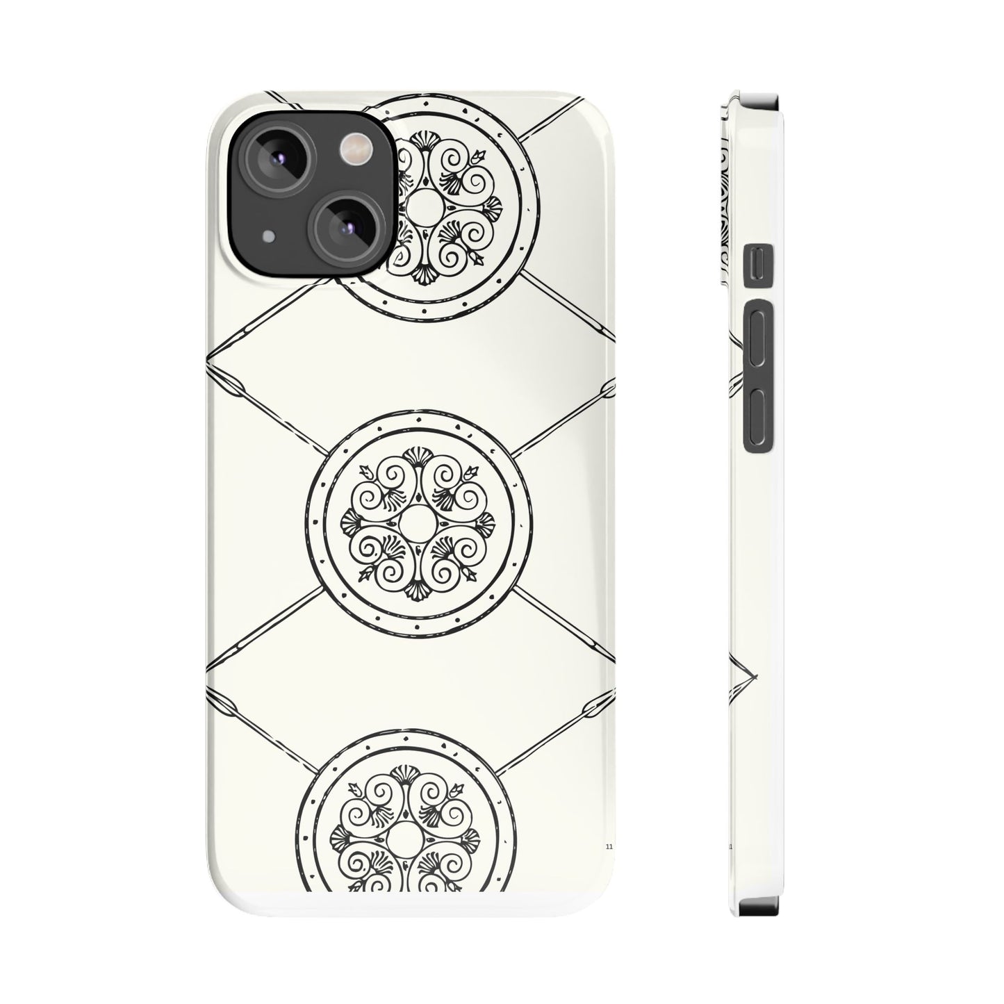 Celtic Pattern Slim Phone Case, St Patrick Design Phone Cover, Irish Heritage Art Compatible with iPhone 17, 16, 15, 14, 13, 12, 11
