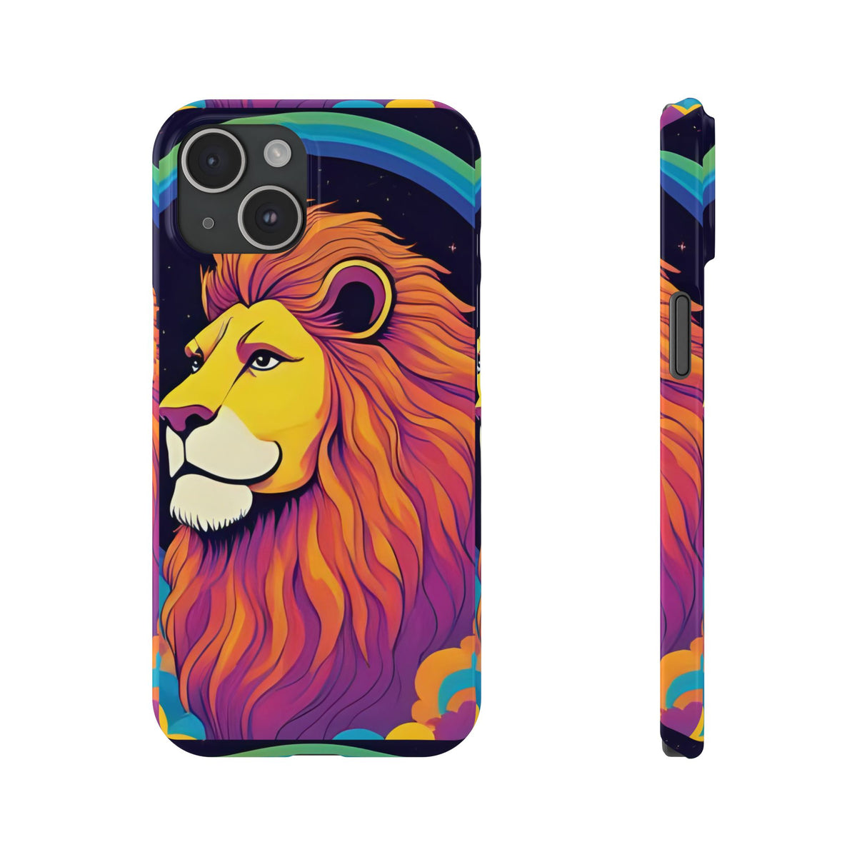Leo Zodiac Slim Phone Case, Astrology Gift for Her, Celestial Star Sign Cover, Compatible with iPhone 17, 16, 15, 14, 13, 12, 11