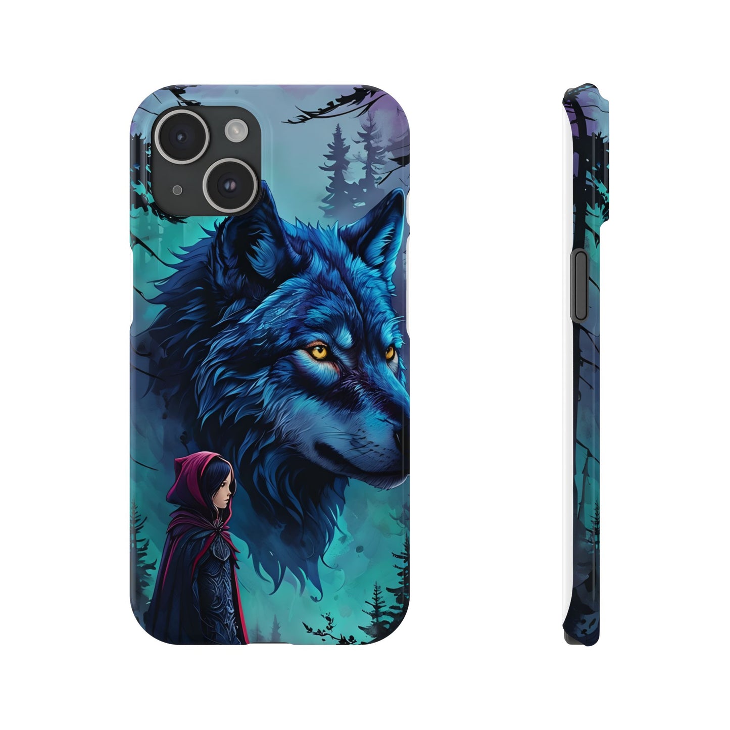 Enchanted Wolf Phone Case - Slim, Stylish Protection for Animal Lovers, Perfect for Gifts & Nature Enthusiasts, Unique Art Design
