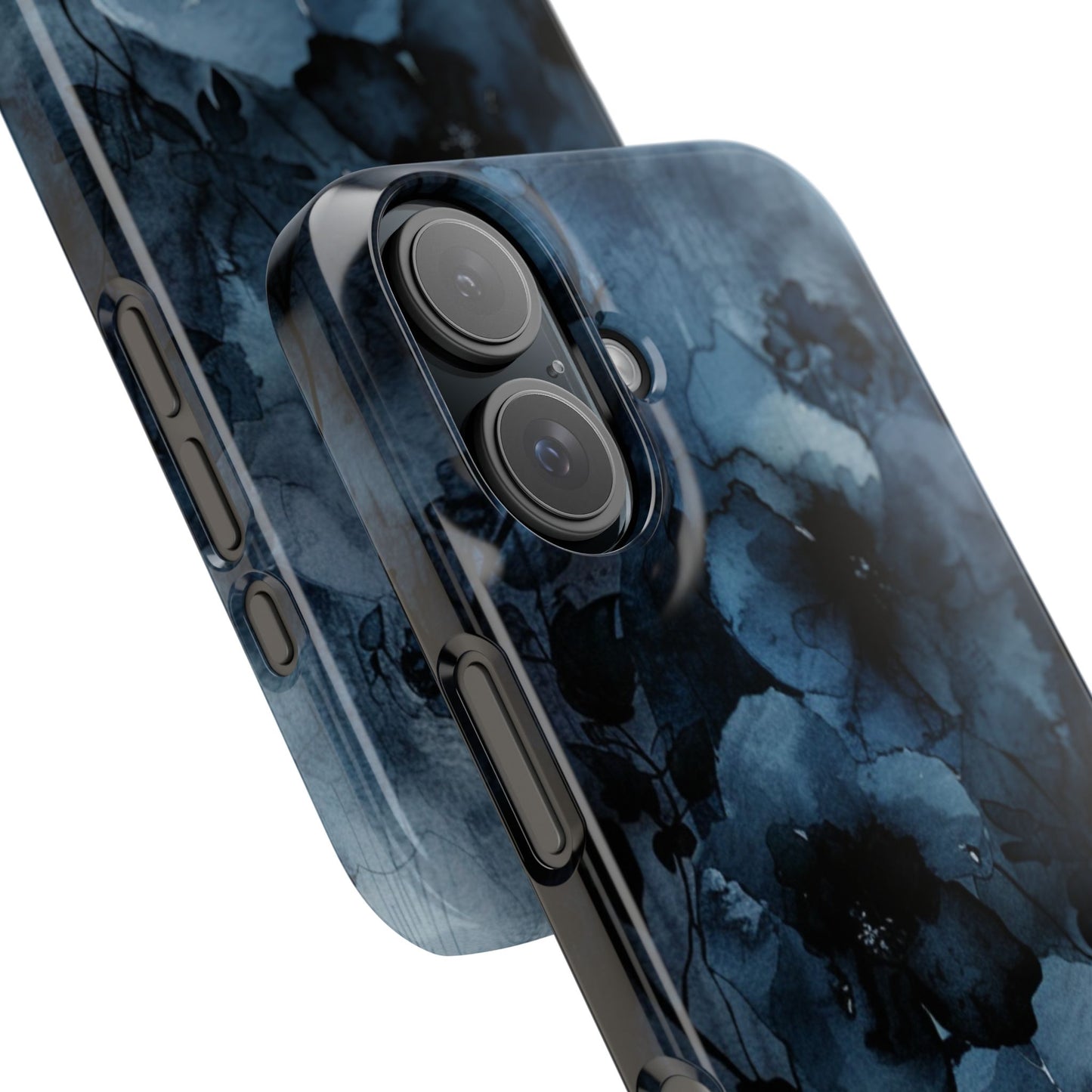 Elegant Floral Slim Phone Cases | Trendy Phone Cover, Blue Flower Design, Gift for Her, Stylish Mobile Case, Floral Accessories