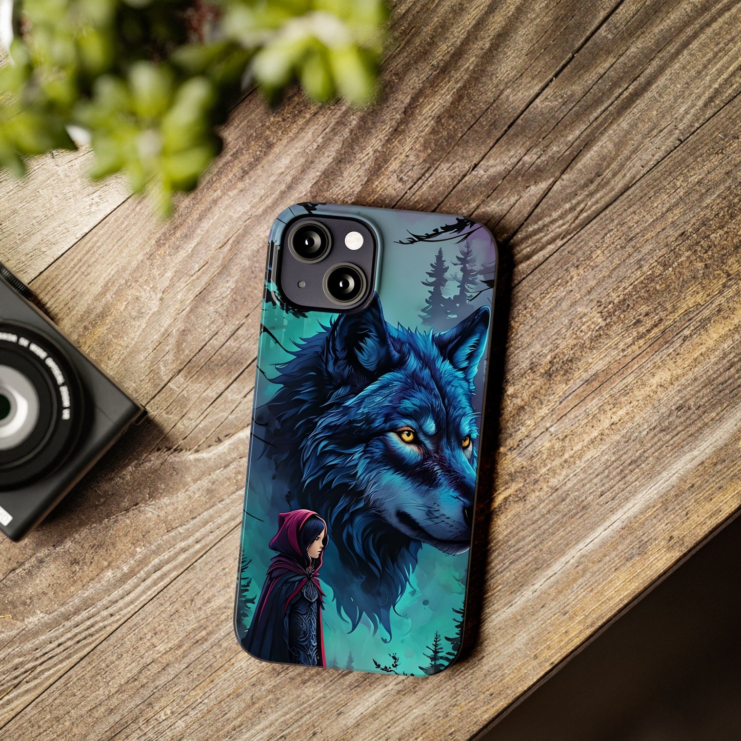 Enchanted Wolf Phone Case - Slim, Stylish Protection for Animal Lovers, Perfect for Gifts & Nature Enthusiasts, Unique Art Design