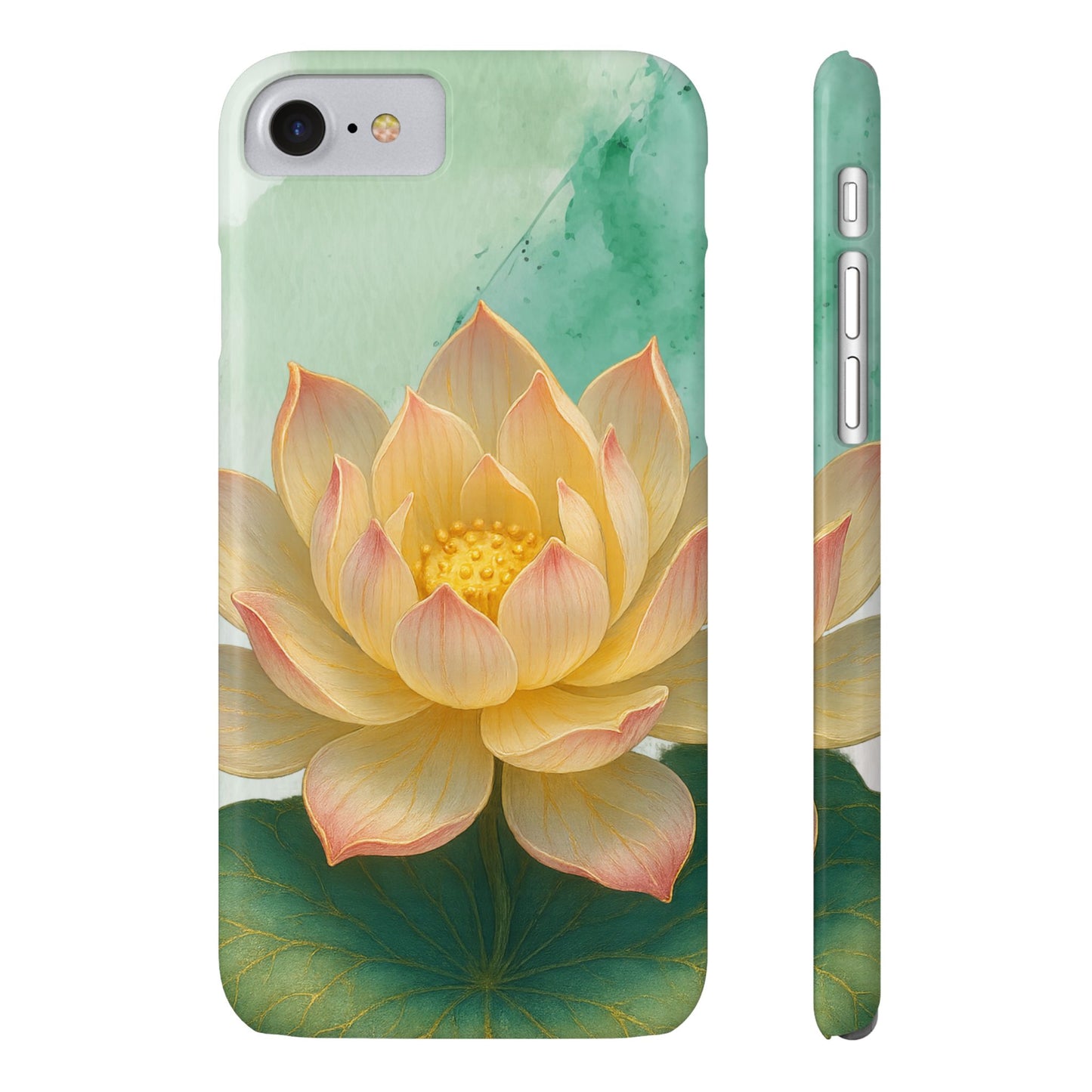 Lotus Blossom Slim Phone Cases, Floral Phone Covers, Nature-Inspired Accessories, Perfect Gift for Garden Lovers, Birthday Present