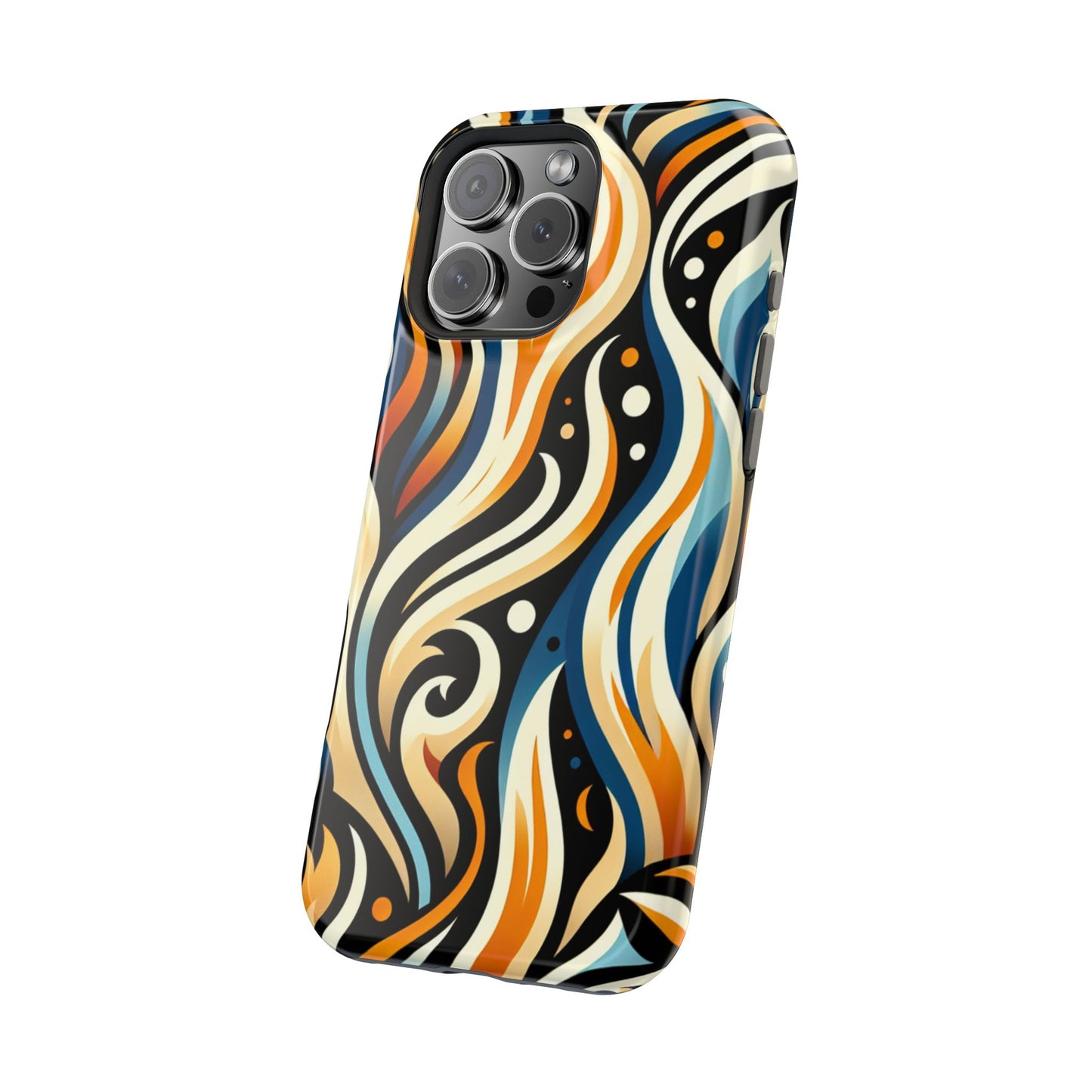 Magnetic Phone Case with Vibrant Abstract Design, Protective Cases for Adults, Trendy Tech Accessories, Gift for Her, Fashionable [...]