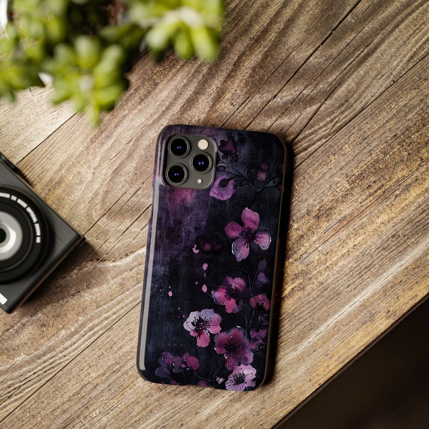 Elegant Floral Slim Phone Case - Perfect Gift for Her, Stylish iPhone Cover, Birthday Surprise, Spring Accessory, Cute Phone Protector
