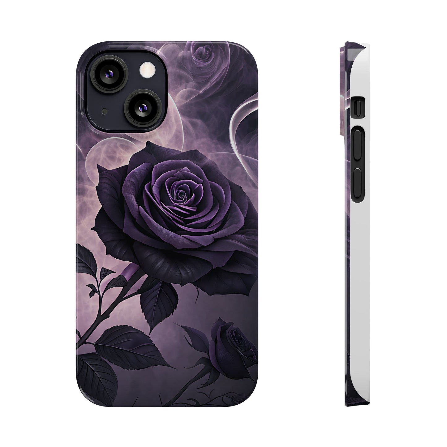 Elegant Purple Rose Phone Cases, Stylish Slim Cases for Flower Lovers, Floral Accessories, Birthday Gifts, Unique Phone Covers