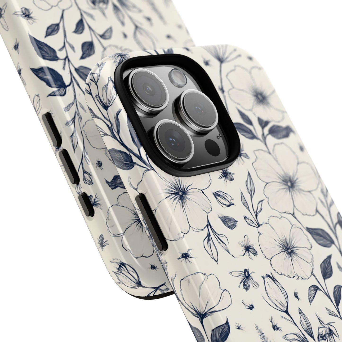 Châteaucore Floral Phone Case compatible with  iPhone 16 pro max plus 15 14 13 12 11 10 9 8 X Samsung,Pixel Soft Aesthetic Gift Idea for Her