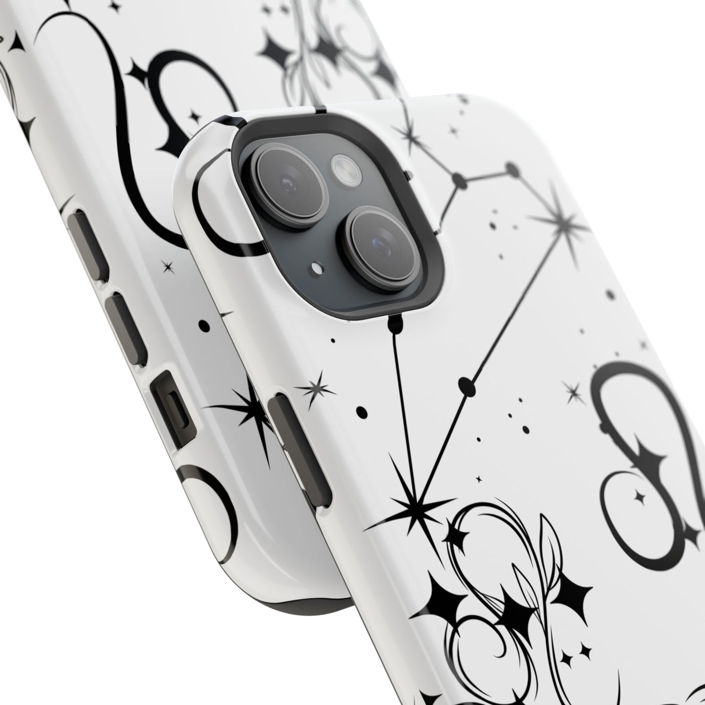 Leo Zodiac Magnetic Phone Case, Astrology Gift for Her, Celestial Star Sign Cover, Compatible with iPhone 17, 16, 15, 14, 13