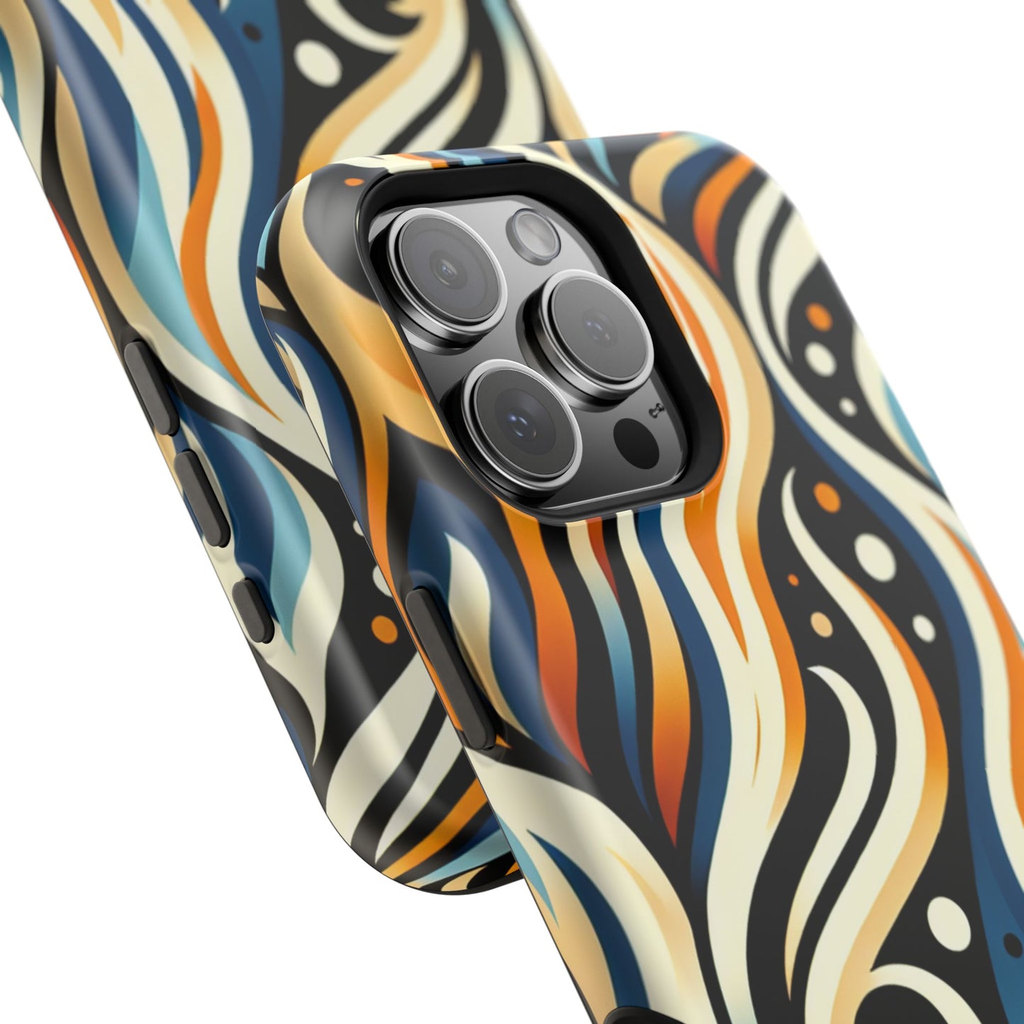 Magnetic Phone Case with Vibrant Abstract Design, Protective Cases for Adults, Trendy Tech Accessories, Gift for Her, Fashionable [...]