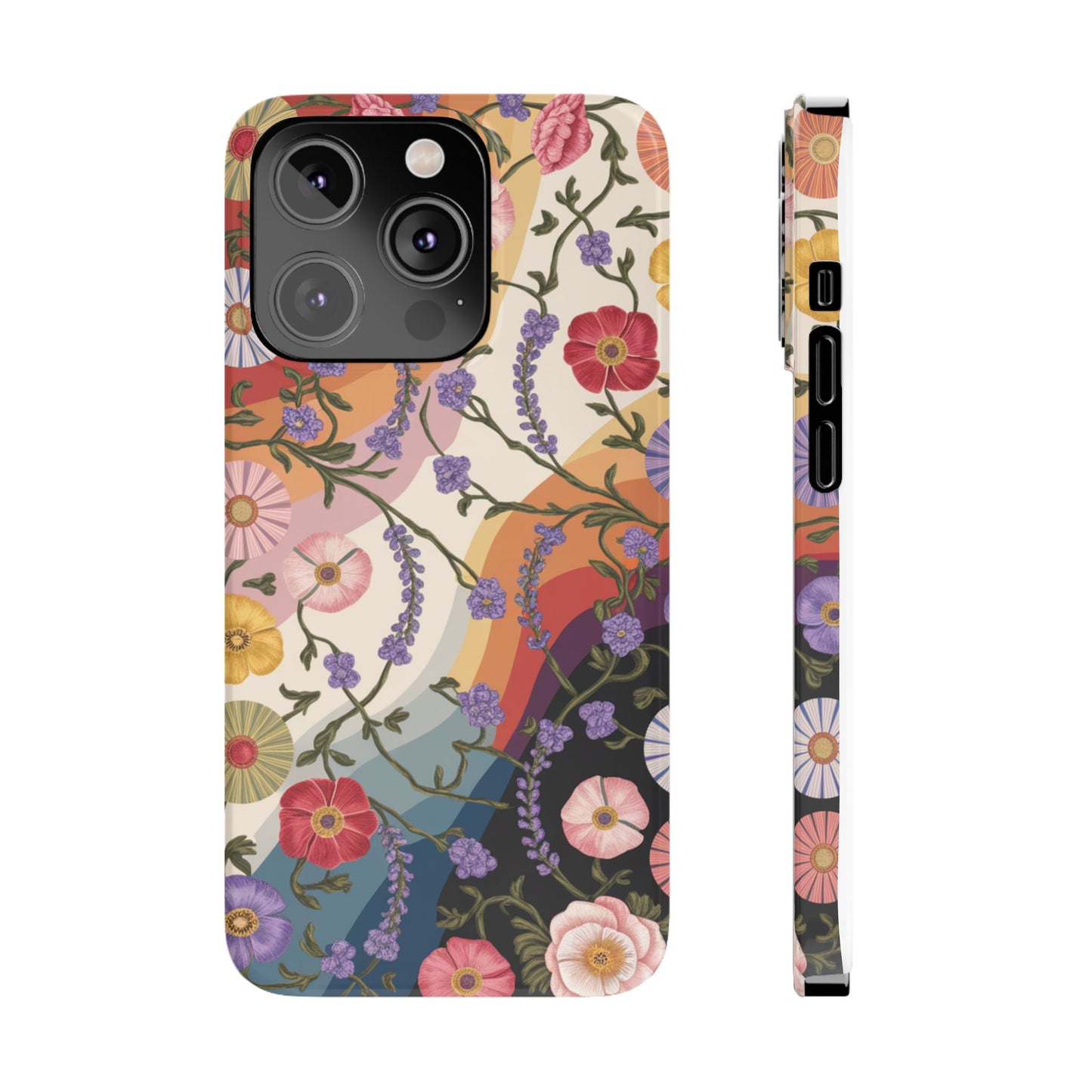 Floral Blossom Phone Case - Slim Case for Flower Lovers, Smartphone Cover, Gift for Her, Trendy Floral Design, Boho Chic Accessory