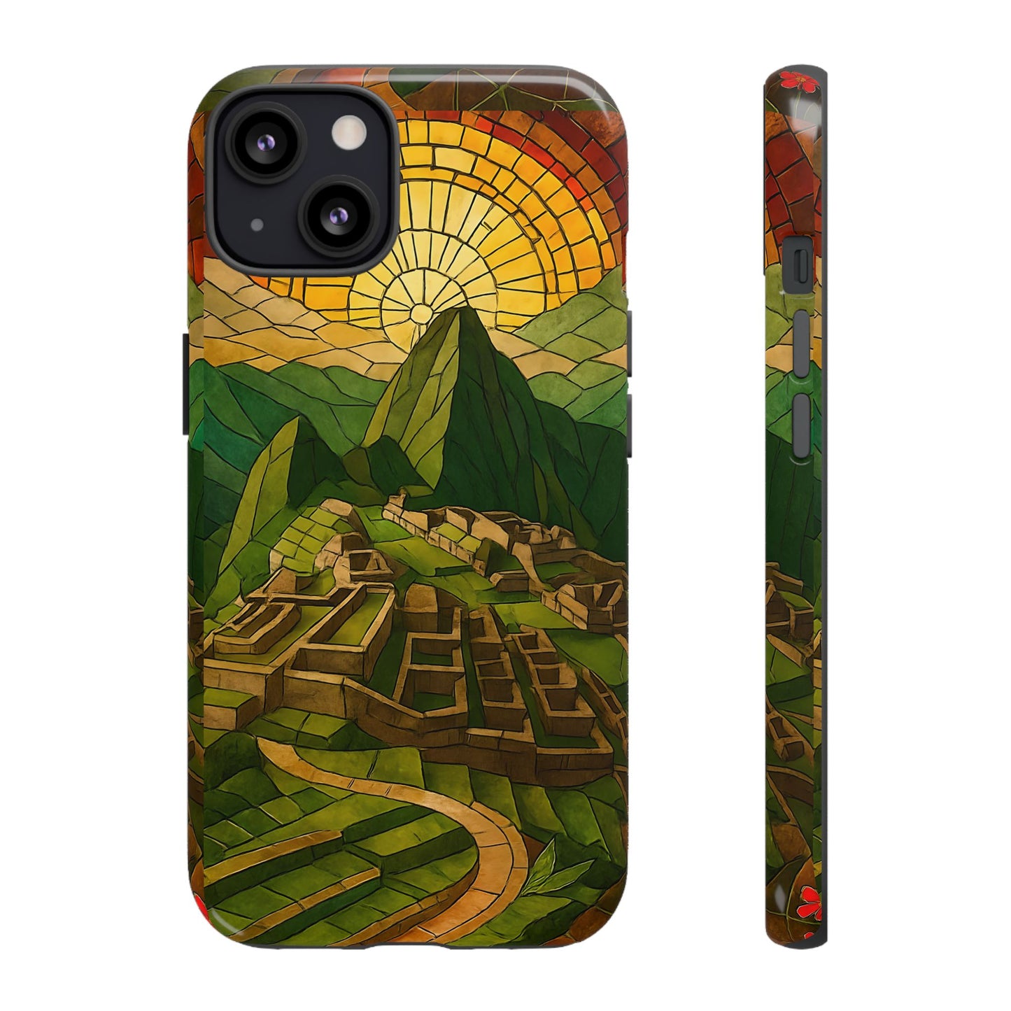 Inca Ruins Tough Phone Case - Machu Picchu Landmark Design, Historic Peru Travel Aesthetic Compatible with iPhone, Galaxy, and Google Phones