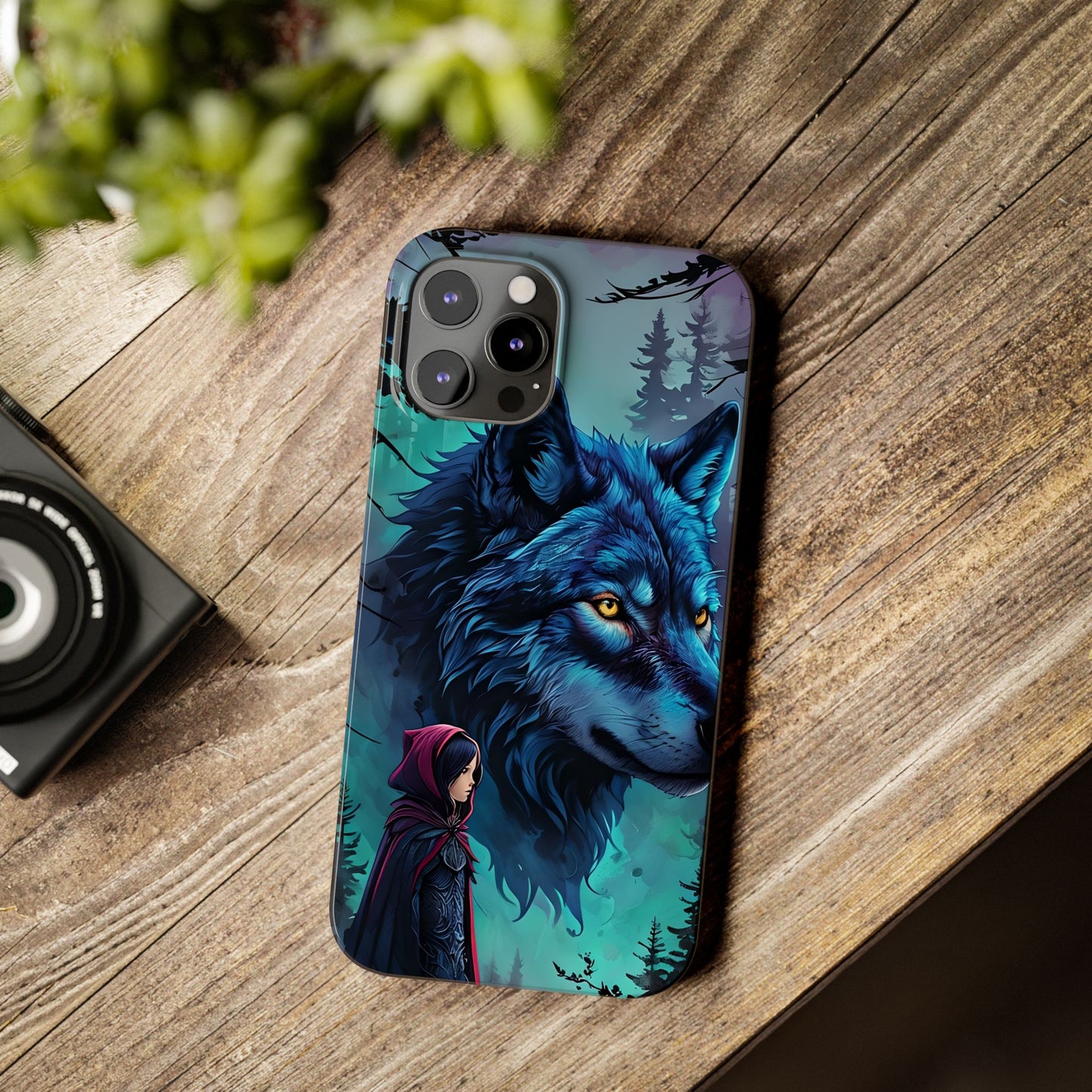 Enchanted Wolf Phone Case - Slim, Stylish Protection for Animal Lovers, Perfect for Gifts & Nature Enthusiasts, Unique Art Design