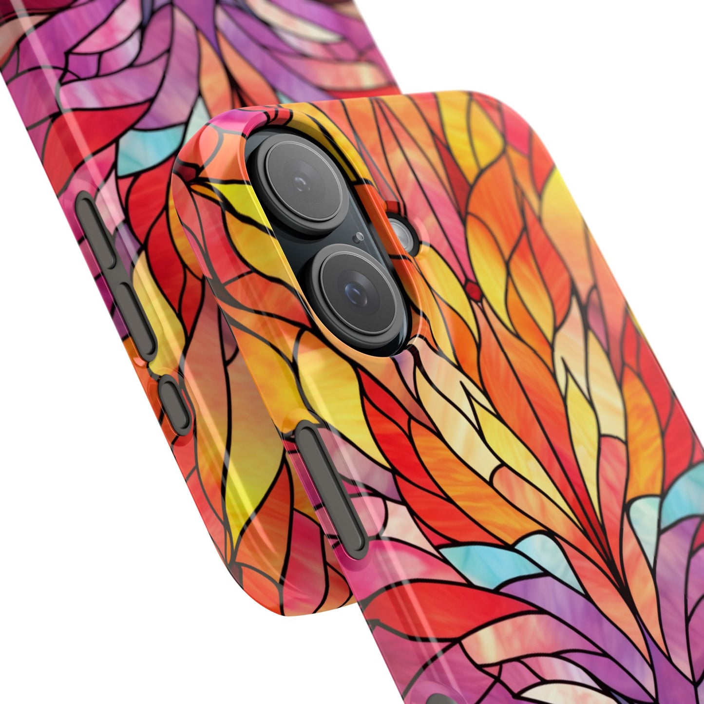 Vibrant Floral Slim Phone Cases, Colorful Smartphone Cover, Artistic Phone Skin, Unique Gift for Her, Nature-Inspired Accessory