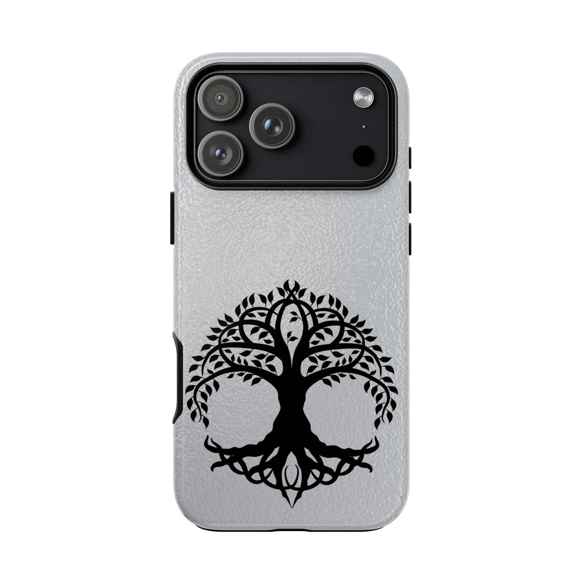 Celtic Tree of Life Tough Phone Case Minimalist Black Irish Symbol Cover iPhone 17 16 15 14 13 Galaxy Google