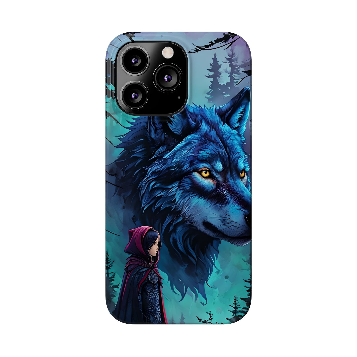 Enchanted Wolf Phone Case - Slim, Stylish Protection for Animal Lovers, Perfect for Gifts & Nature Enthusiasts, Unique Art Design
