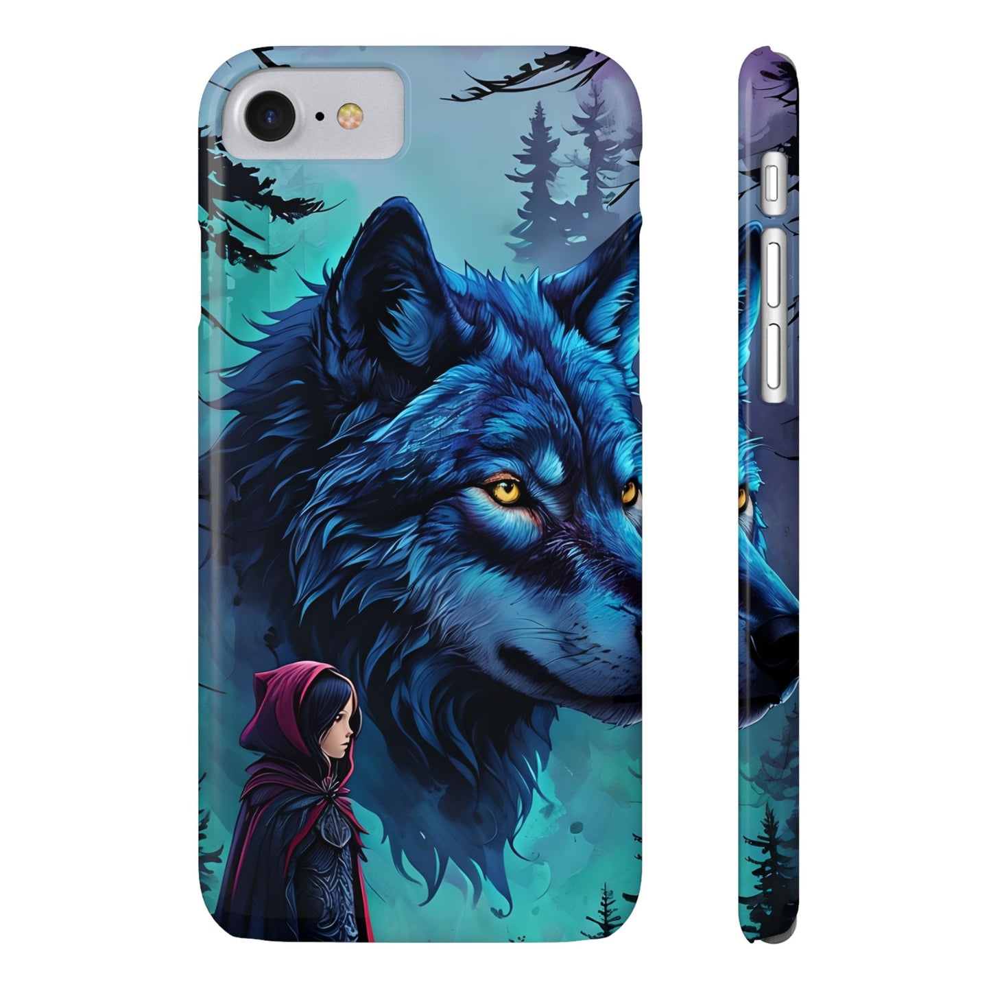 Enchanted Wolf Phone Case - Slim, Stylish Protection for Animal Lovers, Perfect for Gifts & Nature Enthusiasts, Unique Art Design