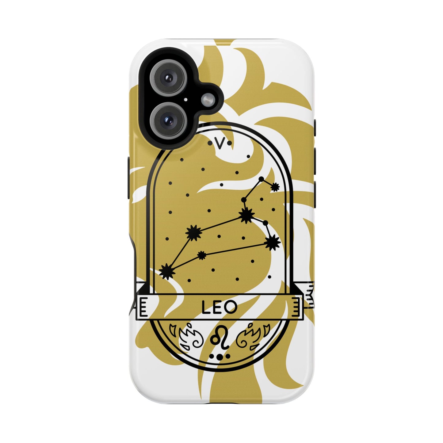 Leo Zodiac Magnetic Phone Case, Astrology Gift for Her, Celestial Star Sign Cover, Compatible with iPhone 17, 16, 15, 14, 13