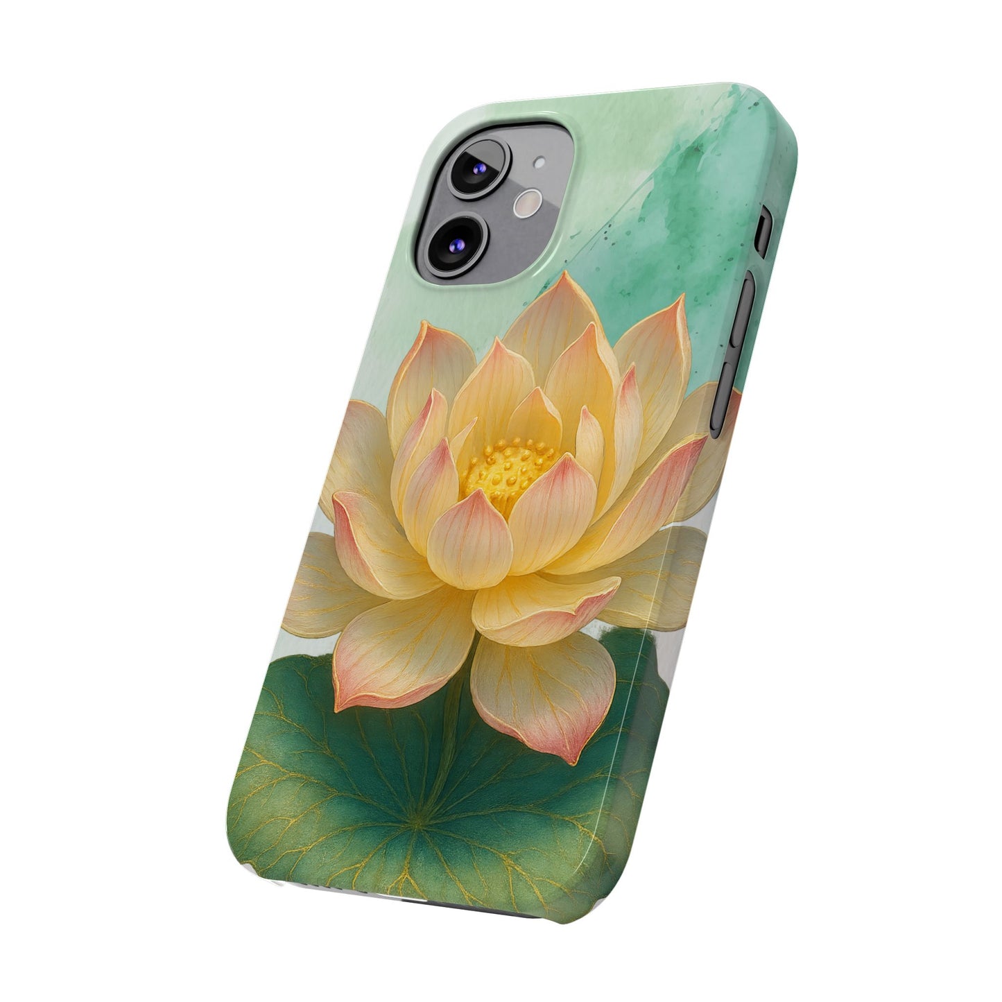 Lotus Blossom Slim Phone Cases, Floral Phone Covers, Nature-Inspired Accessories, Perfect Gift for Garden Lovers, Birthday Present
