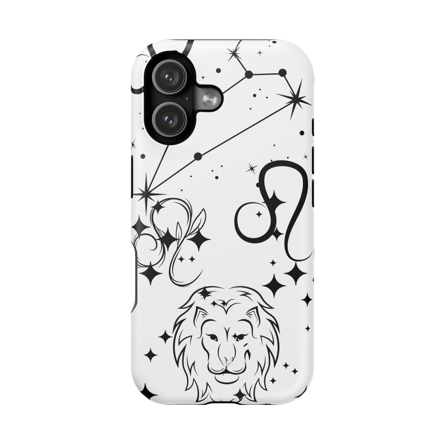 Leo Zodiac Magnetic Phone Case, Astrology Gift for Her, Celestial Star Sign Cover, Compatible with iPhone 17, 16, 15, 14, 13