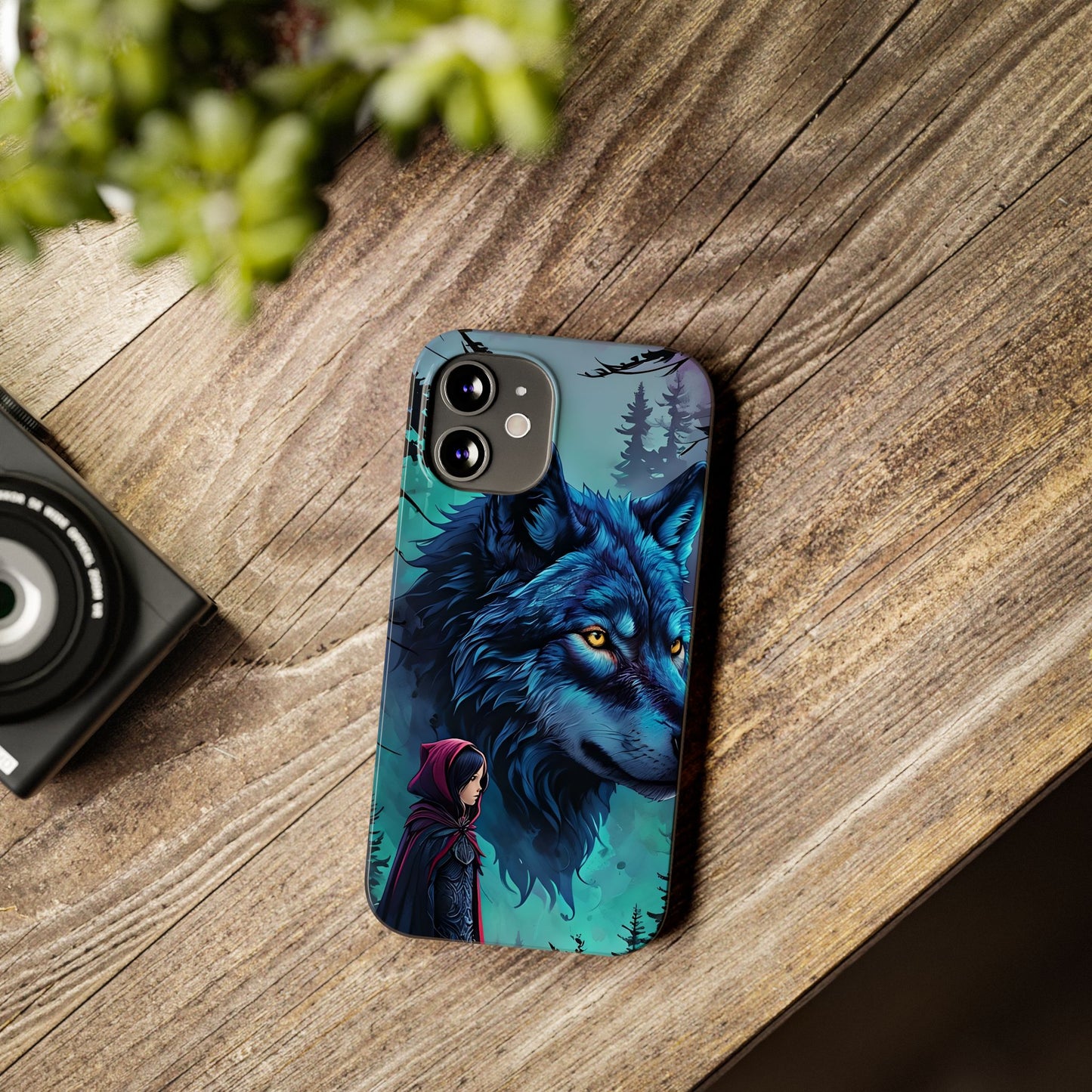 Enchanted Wolf Phone Case - Slim, Stylish Protection for Animal Lovers, Perfect for Gifts & Nature Enthusiasts, Unique Art Design