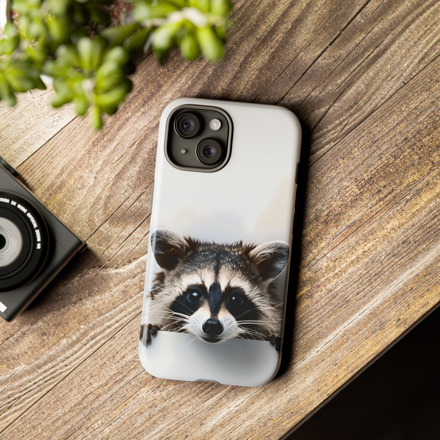 Raccoon Phone Case - Cute Animal Lover Gift, Wildlife Nature Tough Phone Case, Compatible with iPhone, Galaxy, Google Phones