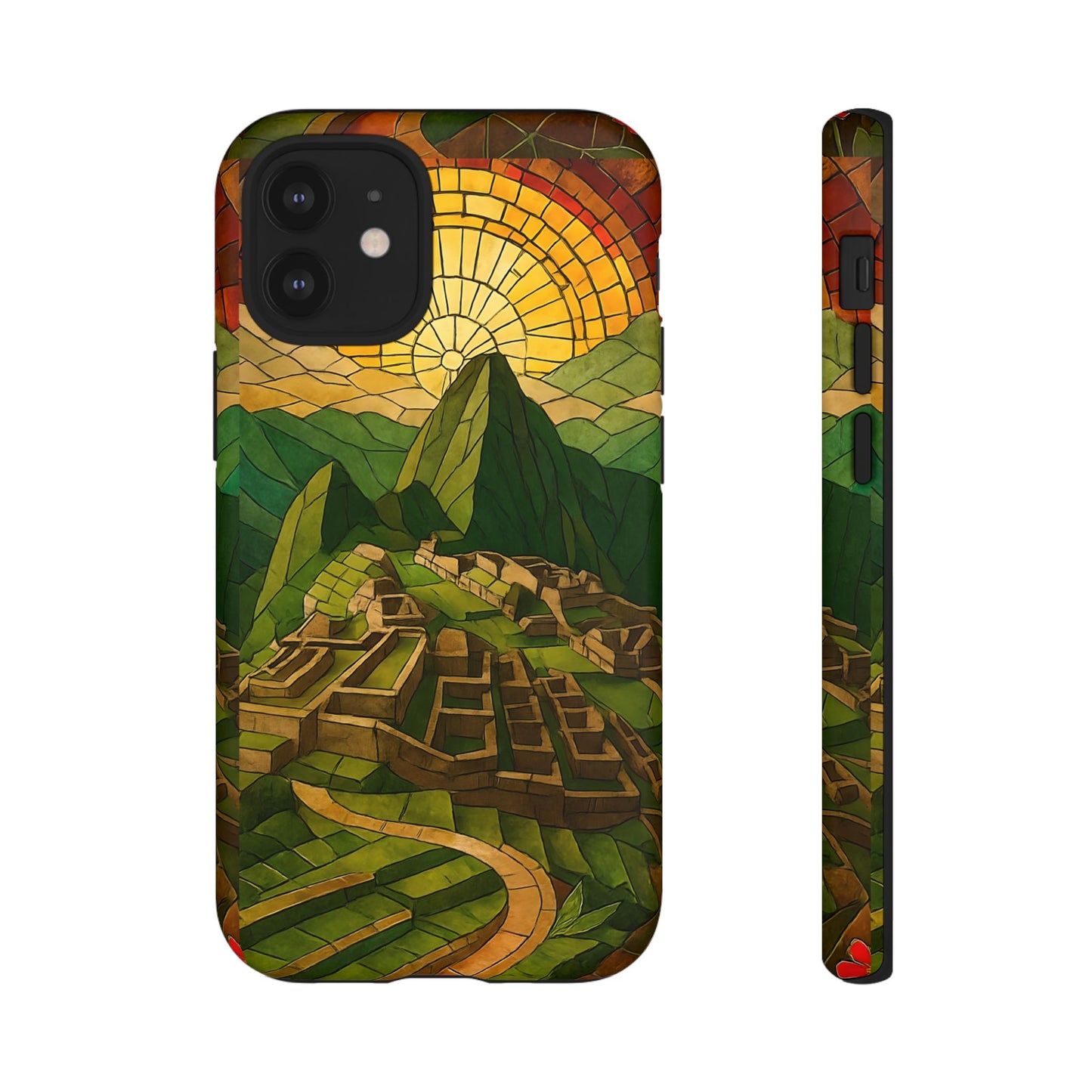 Inca Ruins Tough Phone Case - Machu Picchu Landmark Design, Historic Peru Travel Aesthetic Compatible with iPhone, Galaxy, and Google Phones