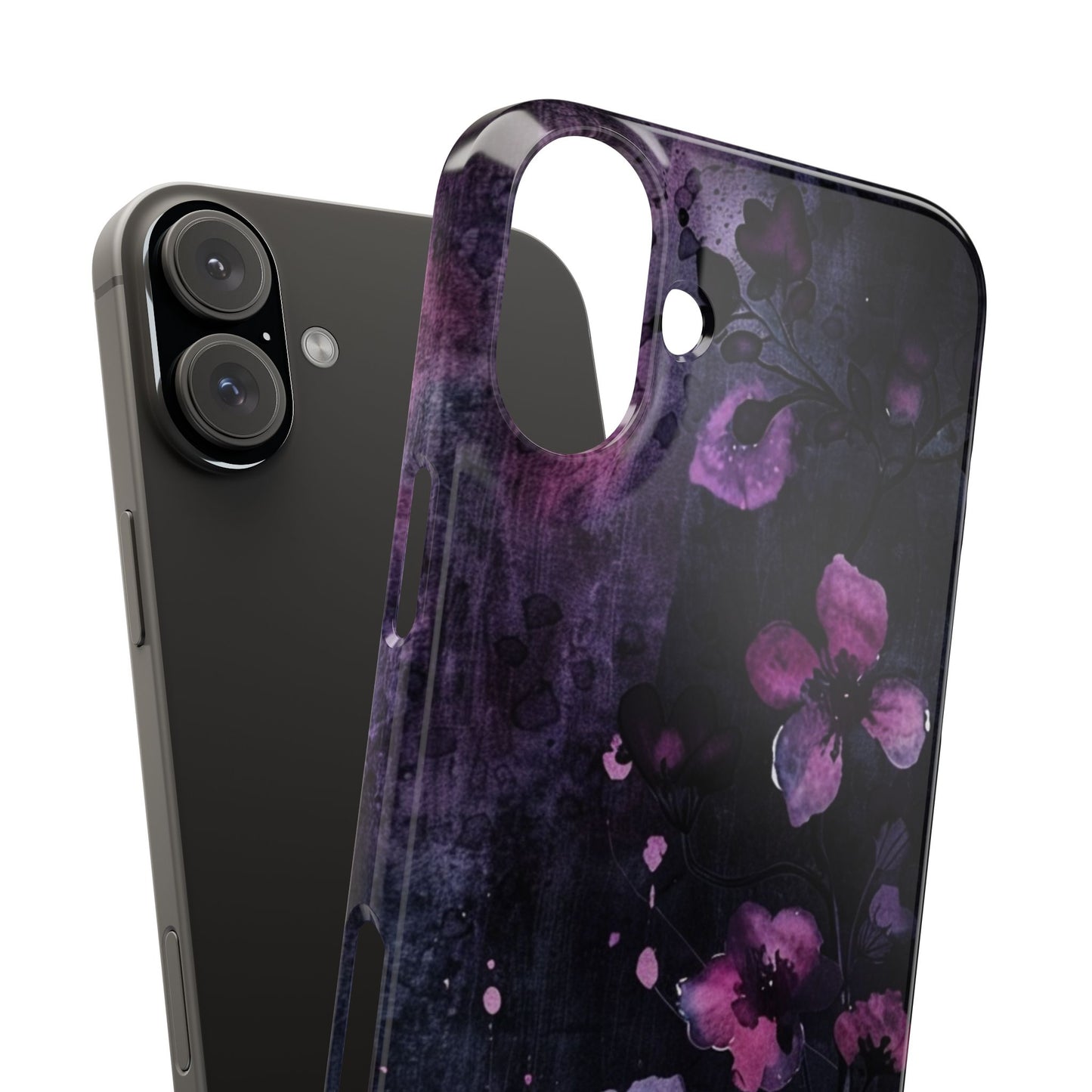 Elegant Floral Slim Phone Case - Perfect Gift for Her, Stylish iPhone Cover, Birthday Surprise, Spring Accessory, Cute Phone Protector