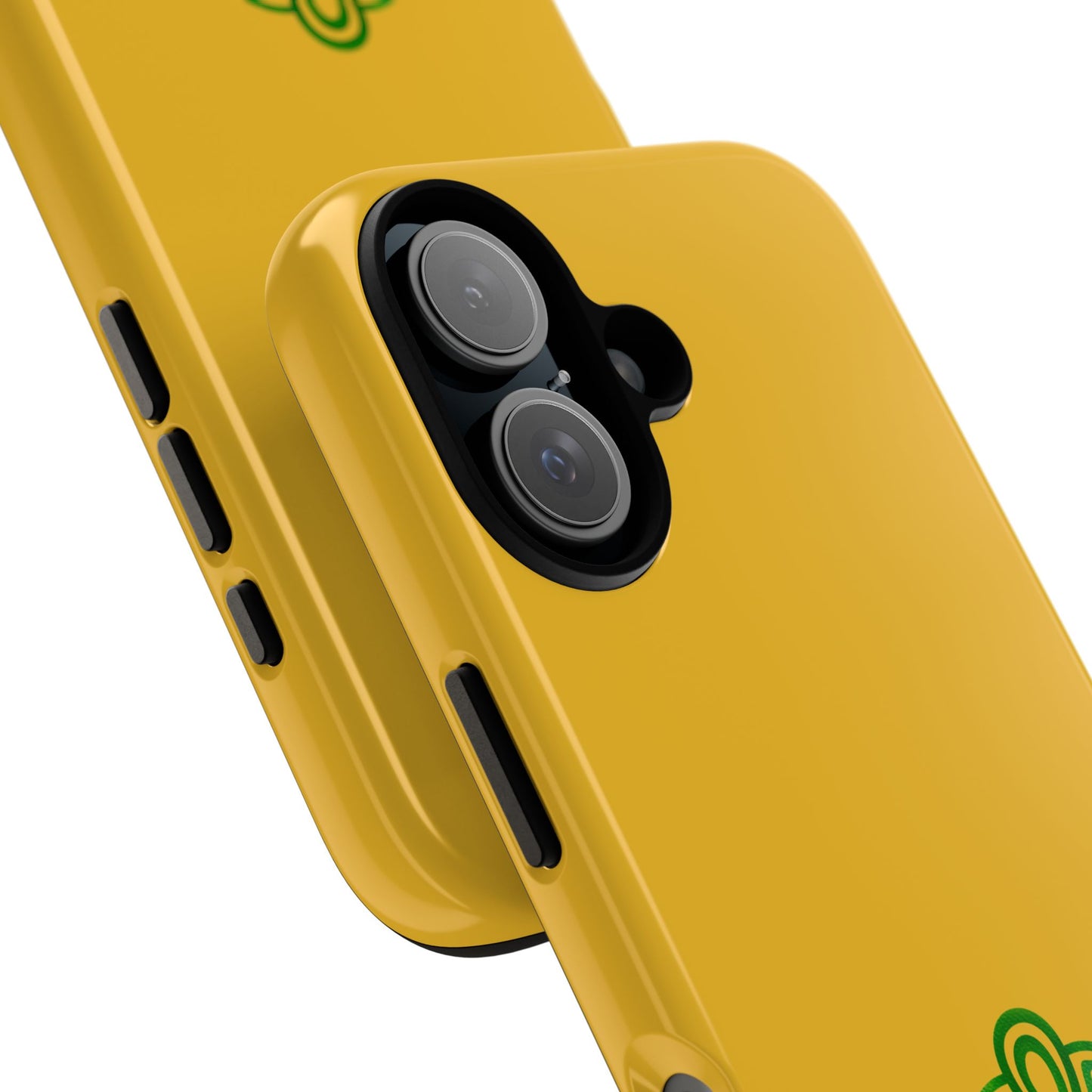 Tough Case Irish Claddagh Symbol Gold and Green Design Phone Cover Compatible with iPhone 17, 16, 15, 14, 13, Galaxy, Google, Ireland Art