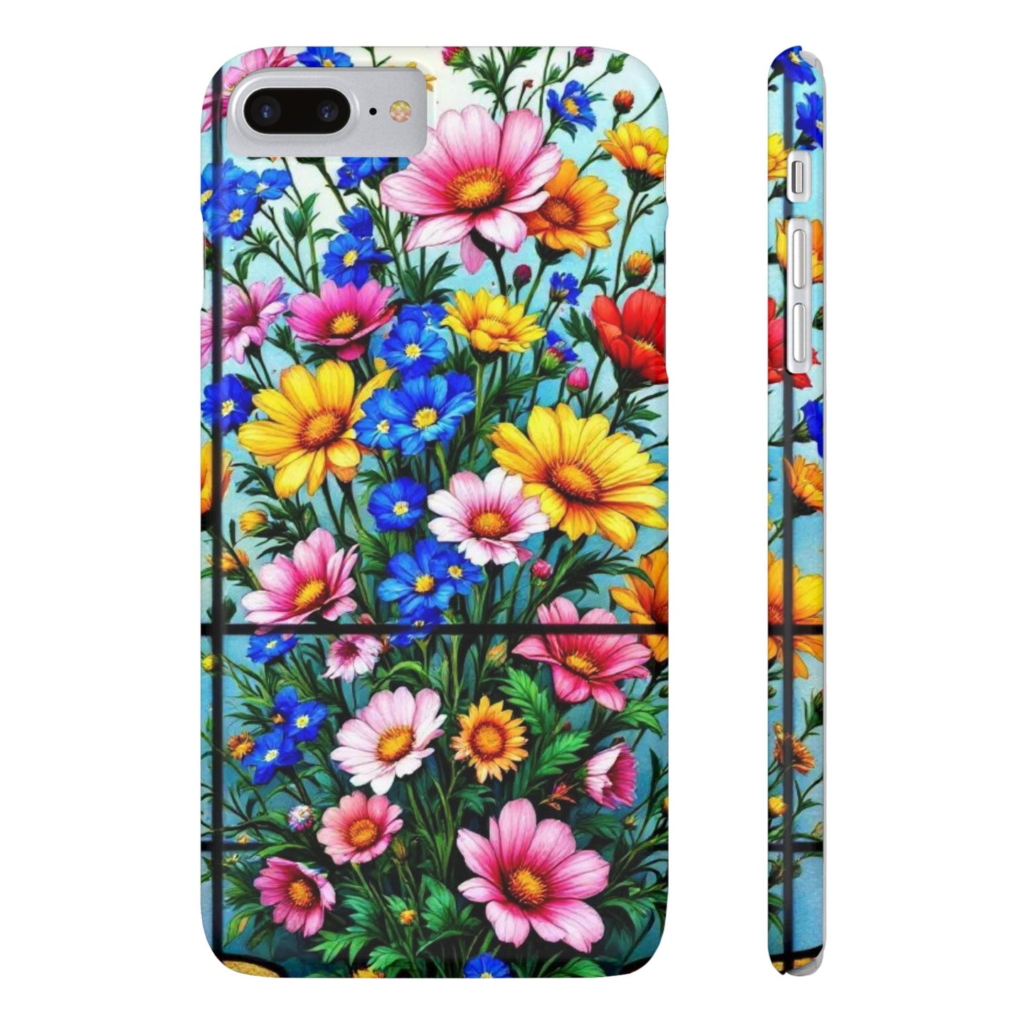 Vibrant Floral Slim Phone Cases | Cute Phone Cover Gifts for Nature Lovers, Spring Decor, Birthday or Holiday Gifts, Flower Design