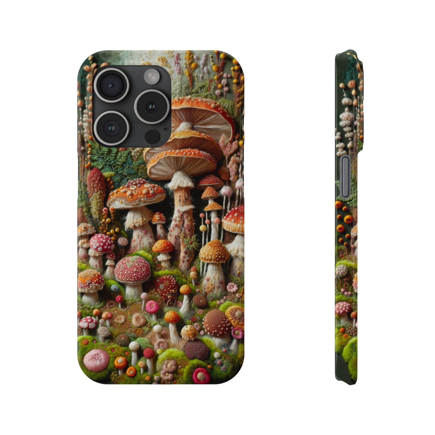 Whimsical Mushroom Slim Phone Cases - Fun, Nature-Inspired, Unique Accessories for Adorable Gift Ideas, Cute Phone Protection, [...]