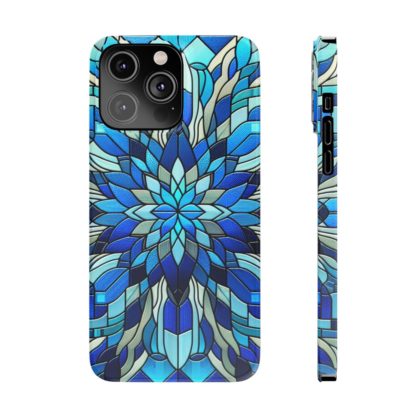 Vibrant Stained Glass Phone Cases - Artistic Cell Phone Cover, Unique Gift for Her, Phone Accessories, Holiday Present, Modern Decor