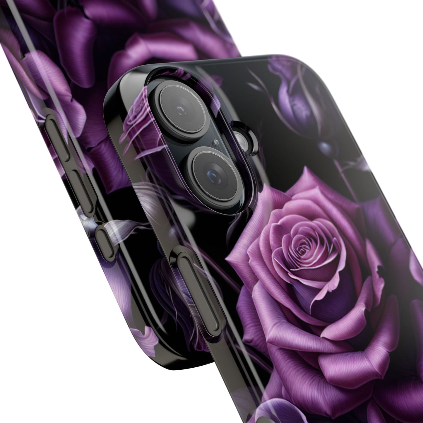Purple Rose Slim Phone Cases, Floral Phone Cover, Elegant Smartphone Case, Gift for Her, Mother's Day Accessories