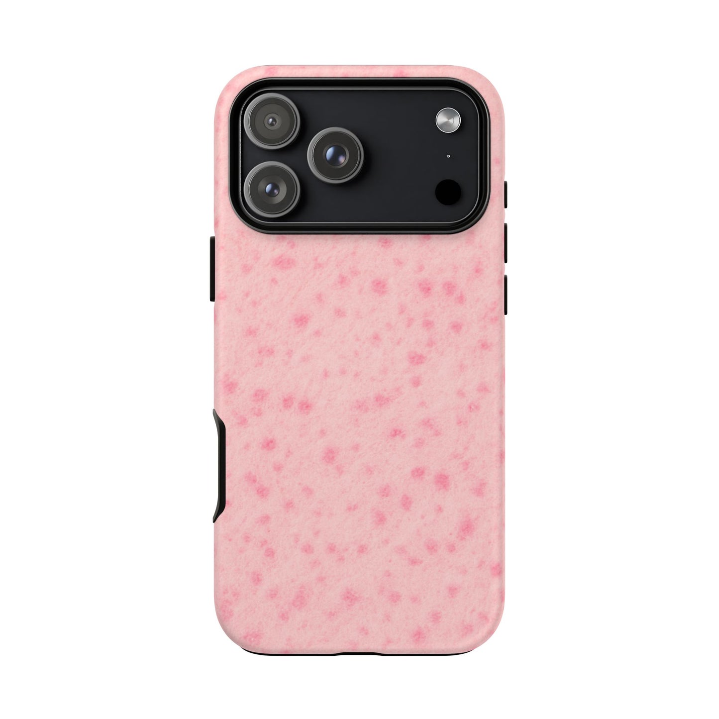 Axolotl Print Tough Phone Case, Animal Print, Protective Faux Skin Style Cover Compatible with iPhone 17, 16, 15, 14, 13, Galaxy, Google