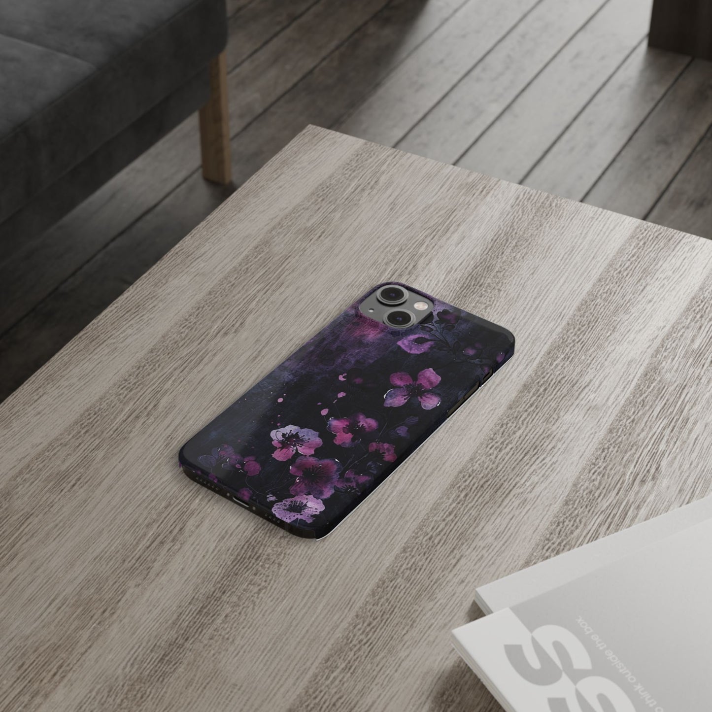 Elegant Floral Slim Phone Case - Perfect Gift for Her, Stylish iPhone Cover, Birthday Surprise, Spring Accessory, Cute Phone Protector