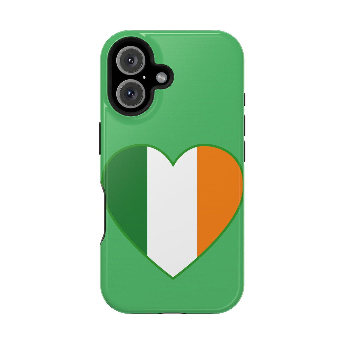 Ireland Heart Flag Magnetic Phone Case, St. Patrick Design Phone Cover Compatible with iPhone 17, 16, 15, 14, 13
