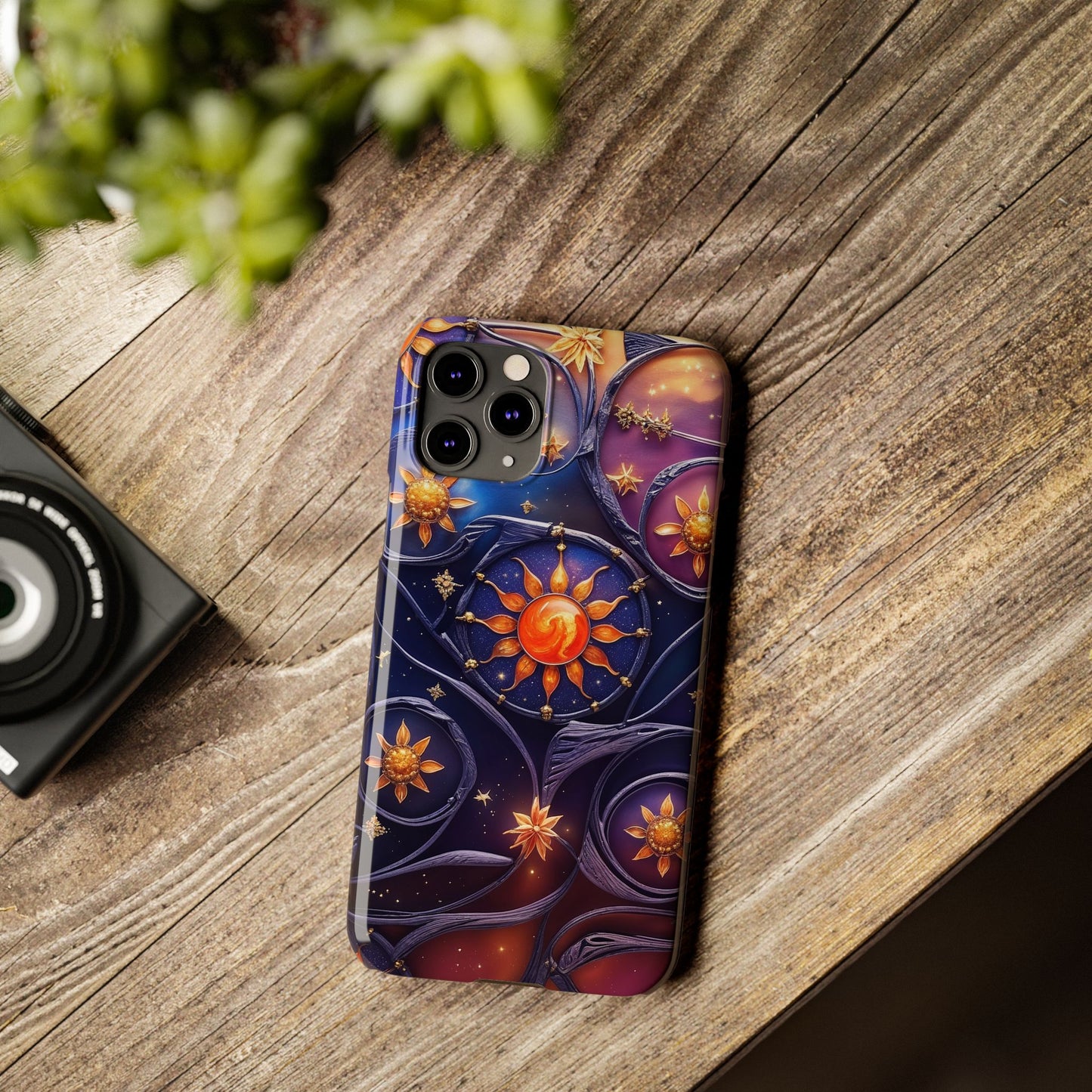 Celestial Slim Phone Cases, Starry Sky Phone Cover, Zodiac Design, Astrology Gift, Cosmic Phone Accessories